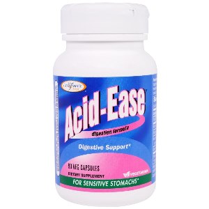 Enzymatic Therapy Acid-Ease Provides Digestive Support for Sensitive Stomachs. Discount Catalog of Nutritional Supplements. Seacoast Vitamins..